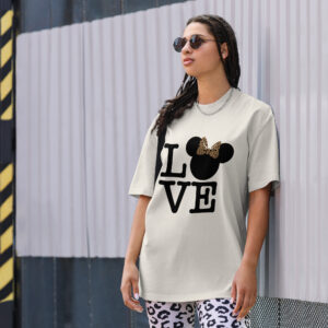 Women’s Love Minnie Mouse Oversized T-shirt