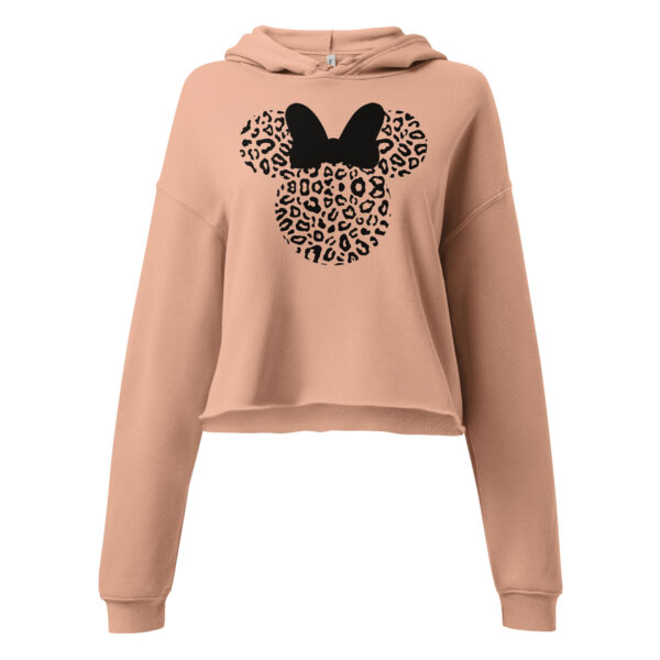 Disney Minnie Mouse Leopard Crop Hoodie